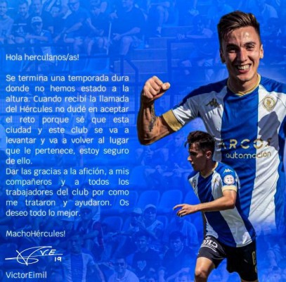 Eimil se despide del Hércules admitiendo que el equipo no ha estado a la altura

