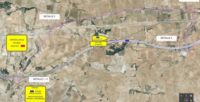 La A-3 quedará afectada por obras en Fuenterrobles y Caudete de lunes a jueves hasta el 27 de julio