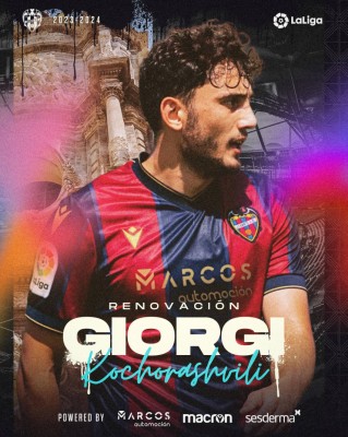 Giorgi  Kochorashvili renueva con el Levante hasta 2025