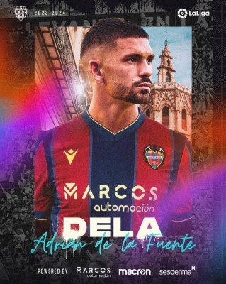 ​El defensa Adrián de la Fuente, tercer fichaje del Levante UD para la 2023-24
