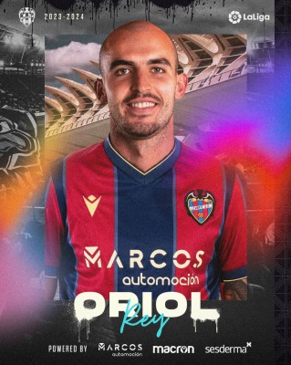 Oriol Rey, segunda incorporación del Levante UD para la temporada 2023-24
