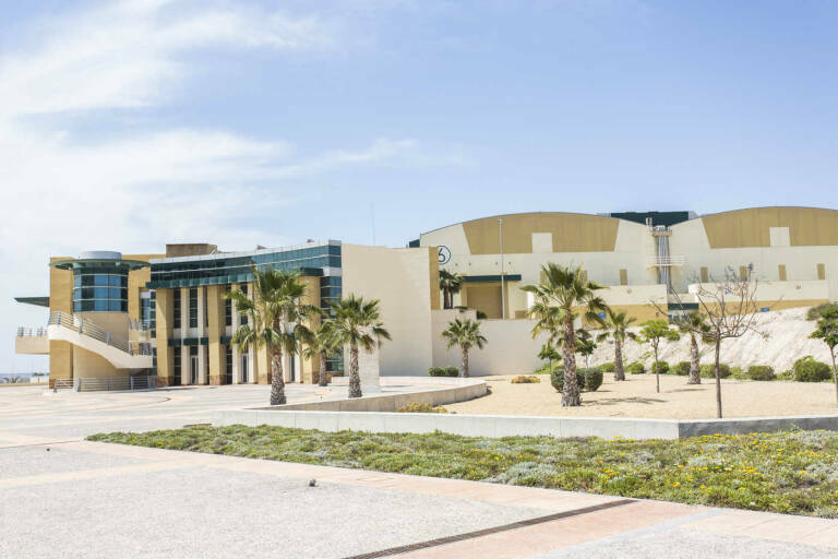  Los edificios que albergan los platós de Ciudad de la Luz. Foto: EVA MÁÑEZ  - 