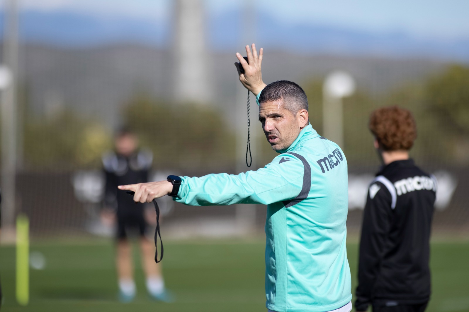 Sergi López, en un entrenamiento del Castellón. Foto: CD Castellón - 