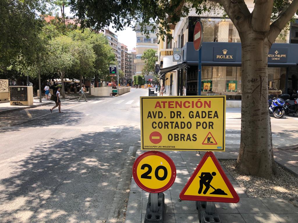 Alicante apostará policías en los accesos al Centro cerrados por las obras de reurbanización