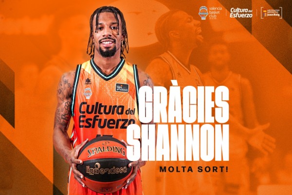 Shannon Evans se desvincula de Valencia Basket
