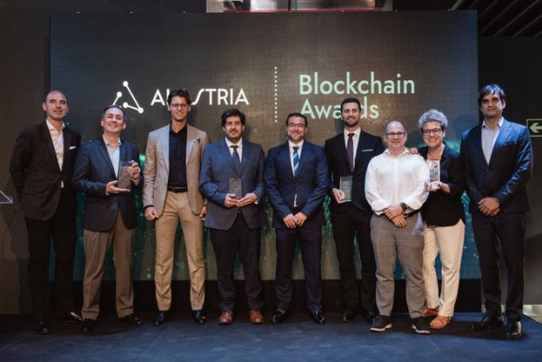 La 'startup' Blockiure se lleva uno de los premios de los 'Blockchain Awards' de Alastria
