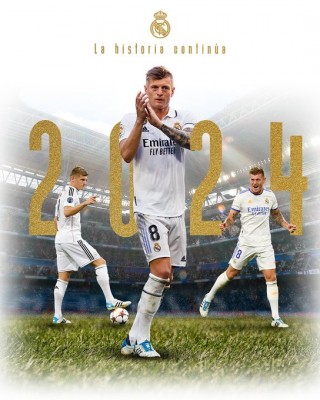 Toni Kroos amplía su contrato hasta junio de 2024
