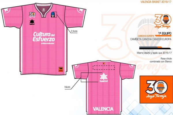 El partido ante el Hapoel Jerusalem se tiñe de rosa en la lucha contra el cáncer de mama