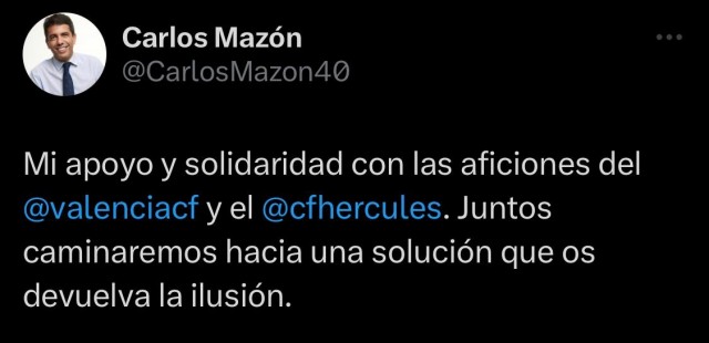 ¿Mazón recoge el guante?