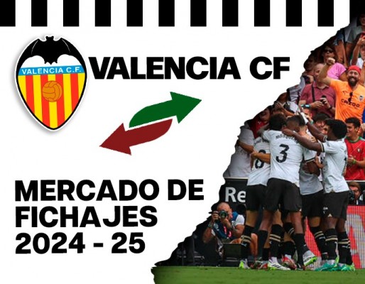Así está el mercado de fichajes del Valencia CF 2024-25