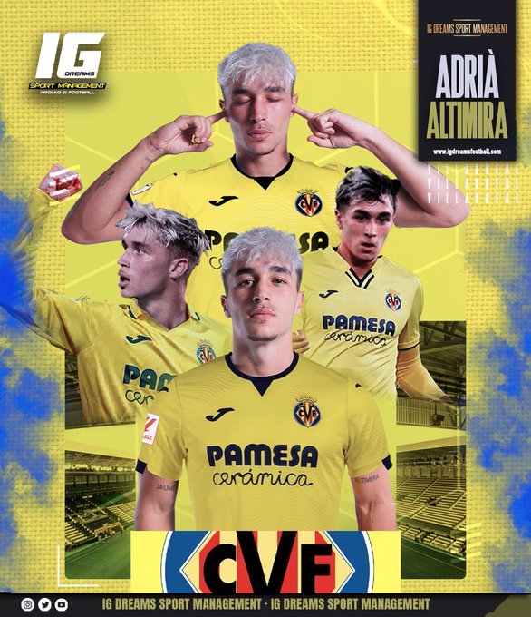 El Villarreal anuncia el fichaje de Adrià Altimira para su equipo filial