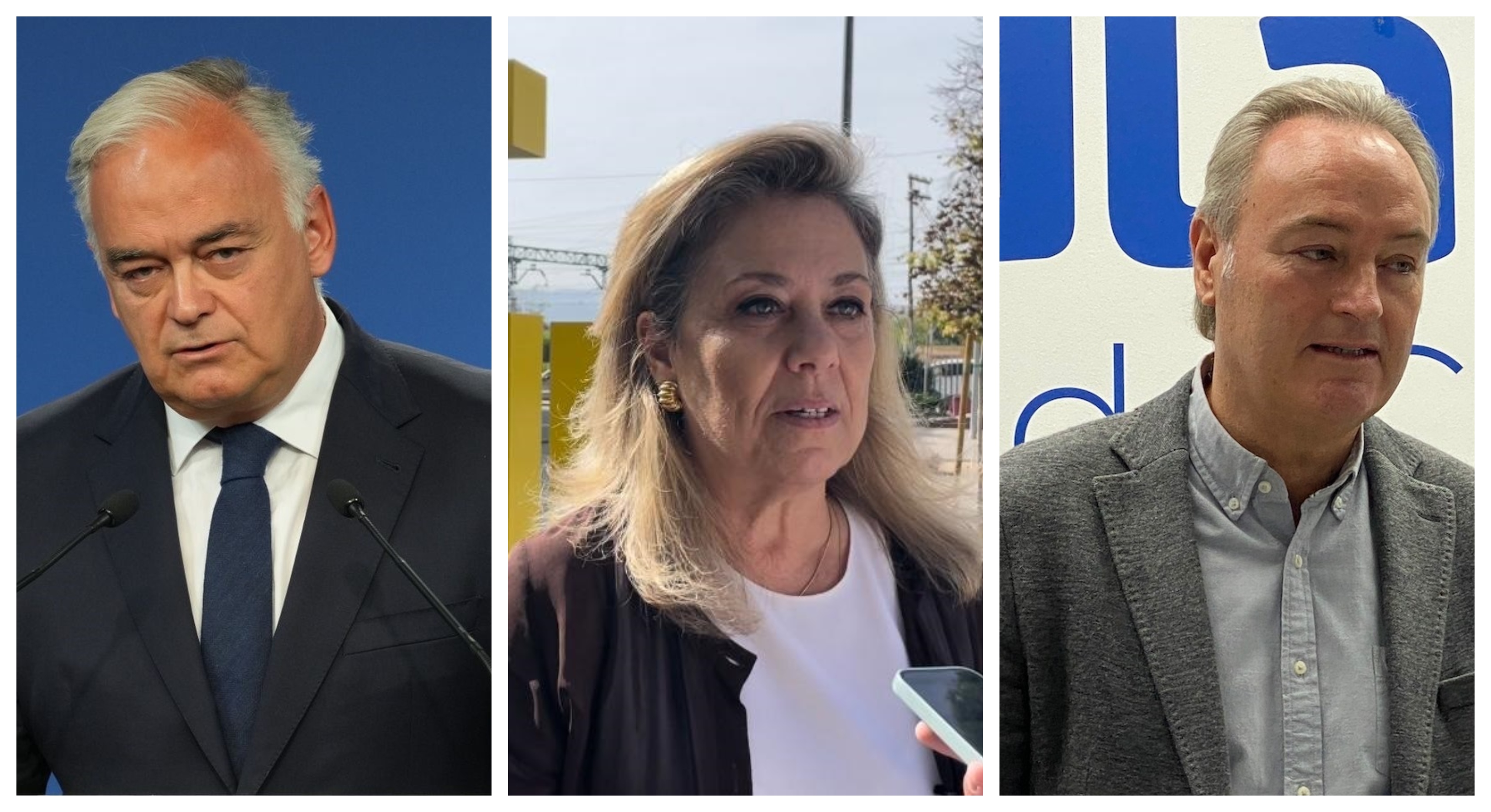 Esteban González Pons, Macarena Montesinos y Alberto Fabra. Foto: PPCV - 