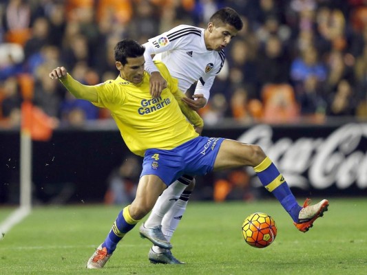 El centrocampista de Las Palmas, Vicente Gómez, en la agenda del Valencia CF