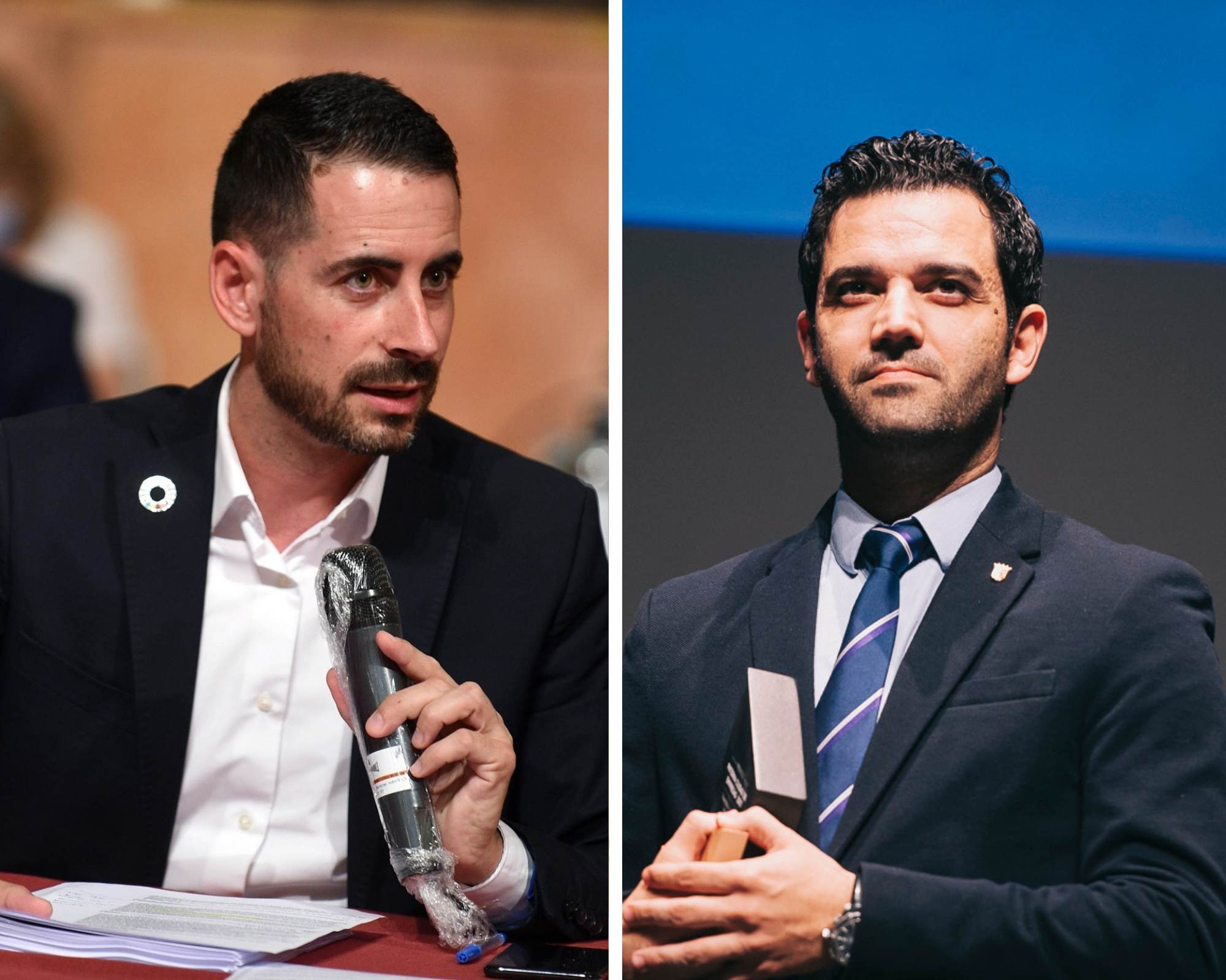 El líder del PSPV provincial de Valencia, Carlos Fernández Bielsa, y el alcalde de Paterna, Juan Antonio Sagredo. Foto: VP - 