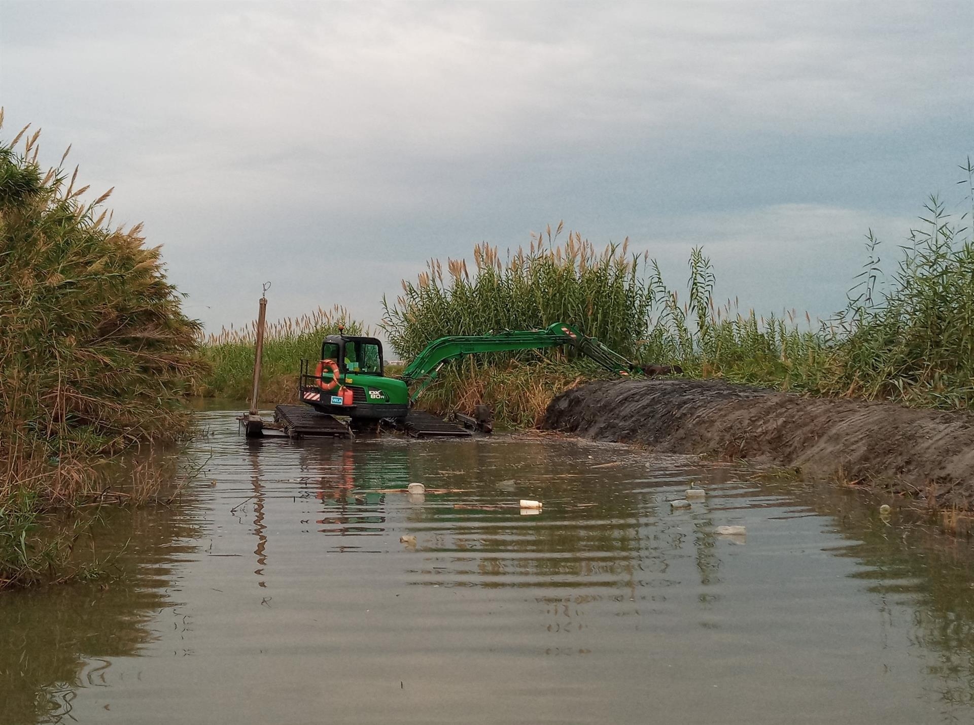 Trabajos de dragado en L'Albufera - Foto: AYUNTAMIENTO DE VALÈNCIA  - 