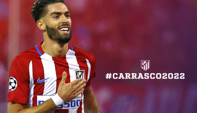 Carrasco extiende su contrato con el Atlético hasta 2022