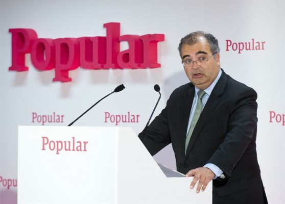 La falta de extraordinarios reduce un 8% el beneficio del Popular