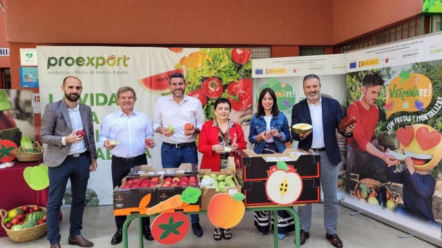 Más de 72.000 alumnos de la Región se beneficiarán del programa de promoción de fruta y verdura 