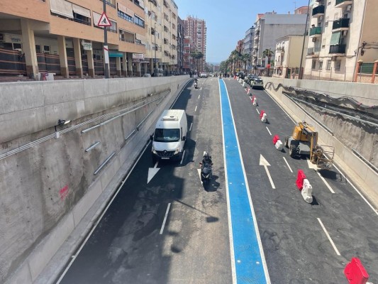 Benidorm abre al tráfico el paso subterráneo de la avenida Beniardá 