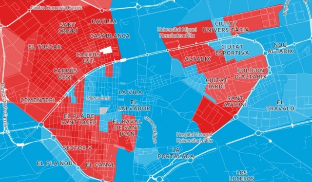 Así votó Elche el 28M: PSOE y PP arrasan en sus barrios 'históricos' y comparten espacio en El Pla