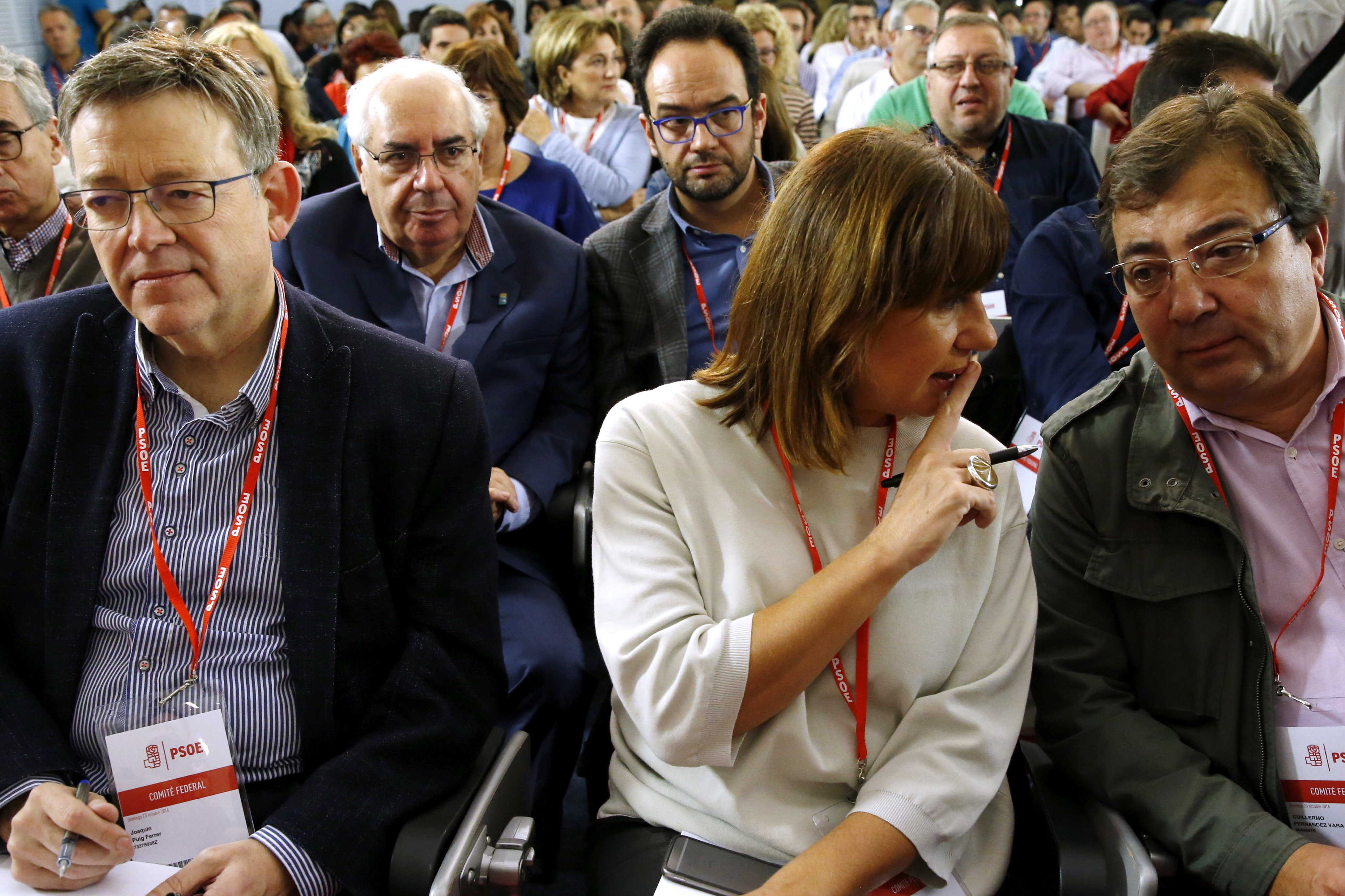 Ximo Puig junto a la presidenta de Baleares, Francina Armengol, y el de Extremadura, Fernández Vara (Foto: EFE) - 