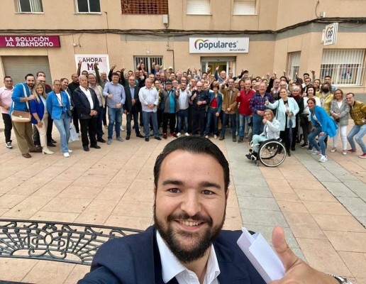 Joaquín Zapata (PP) y Pedro López (PSOE) empatan en La Unión y Vox tendrá la llave de la gobernabilidad

