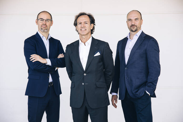 Unai Ansejo, Ramón Blanco y François Derbaix, fundadores de la firma. - 