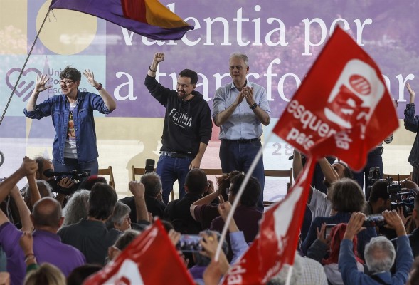 Iglesias pide el voto para Unides Podem-EU: 
