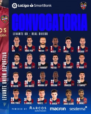 Vezo no entra en la lista del Levante para enfrentarse al Real Oviedo
