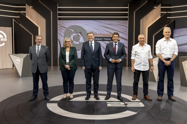 Mazón incomoda a Puig en un intenso debate donde brillan Peris (Cs) e Illueca (Podem)