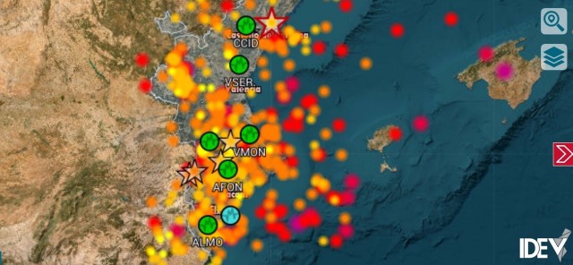 El Institut Cartogràfic Valencià activa una herramienta web para visualizar los terremotos en la Comunitat