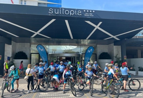 El hotel Suitopía Sol y Mar Suites acoge una multitudinaria quedada ciclista Women In Bike