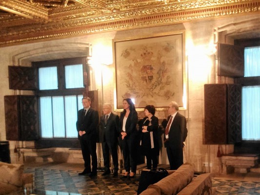 Los tres nuevos consejeros del CJC elegidos por el Consell prometen su cargo