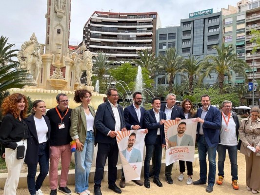 Bal (Cs) ensalza a Santos Pérez por 'servir' a Alicante y pide el voto a los jóvenes