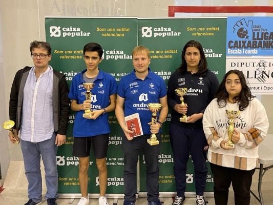 Diego Macías, del Club Ajedrez Andreu Paterna, campeón autonómico de partidas relámpago 2023