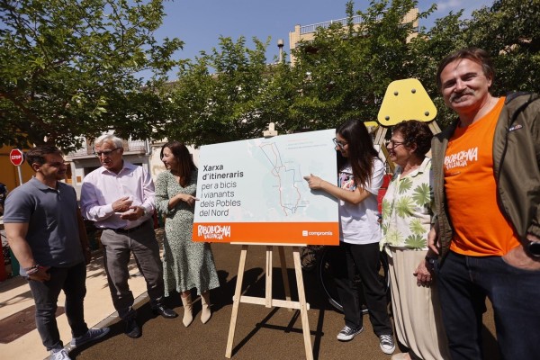 Ribó propone una red de itinerarios ciclistas y peatonales para unir pueblos del norte y ciudad