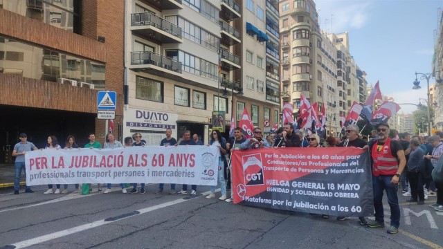 Día de huelgas en el transporte público: reclaman jubilación a los 60 en EMT y más personal en Metrovalencia