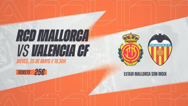 El Valencia pone a la venta 300 entradas para acompañar al equipo a Mallorca 
