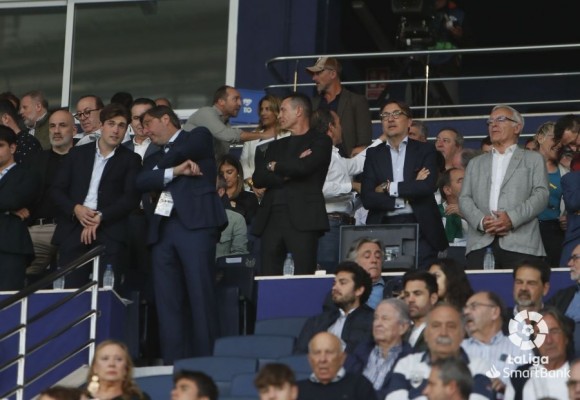 Quico Catalán, presente en Buñol tras el empate ante el Ibiza