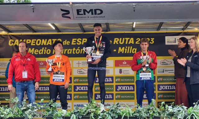 El atleta del Playas de Castellón Abde El Khayami se proclama campeón de España de milla