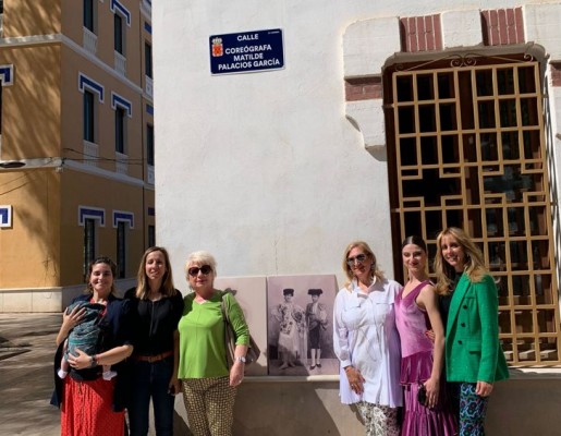 Matilde Palacios, primera profesora de baile de Murcia, ya tiene una calle 