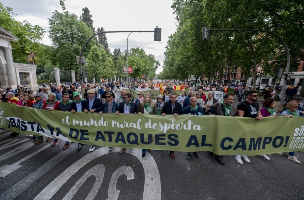 SOS Rural se manifiesta en Madrid contra las 