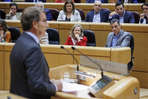 Sánchez y Feijóo medirán sus fuerzas este martes en un duelo en el Senado a doce días del 28M