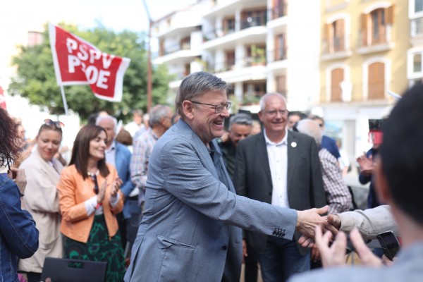 Puig promete las obras de conexión del Tram entre Dénia y Gandía para la próxima legislatura
