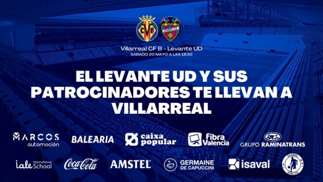 La afición del Levante dispone de 6.000 entradas para viajar gratis a Vila-real
