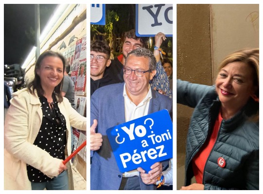 Comienza la campaña electoral en la Marina Baixa con la tradicional pegada de carteles 