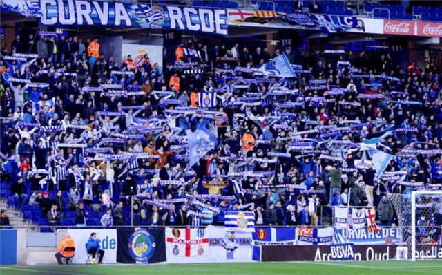 El Espanyol cierra temporalmente su grada de animación
