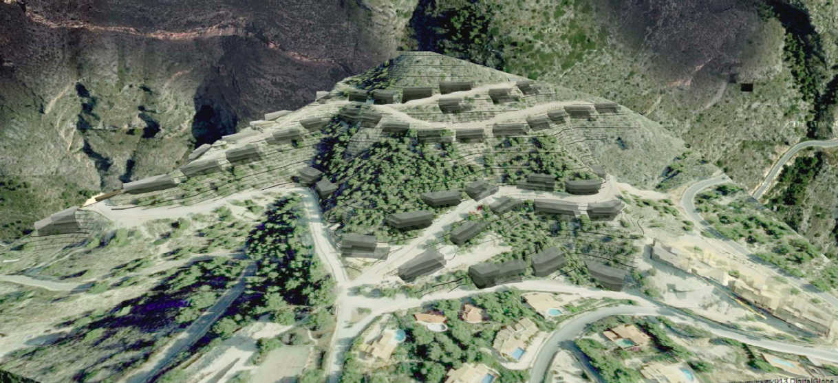 Altea, a las puertas de construir 43 viviendas en las faldas de sierra Bernia