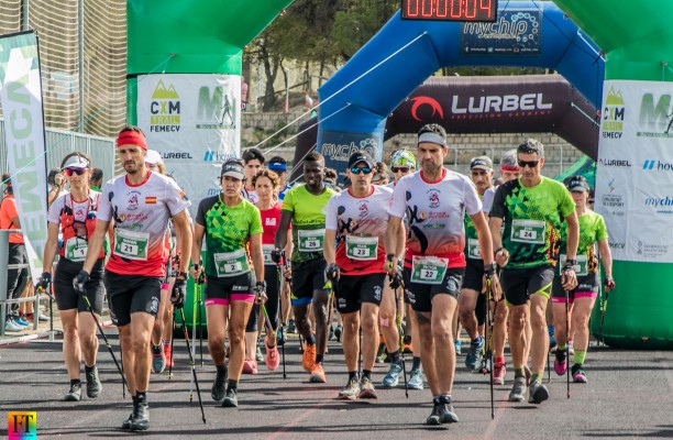 190 deportistas participan en el Campeonato Autonómico Individual y por Clubs de Marcha Nórdica