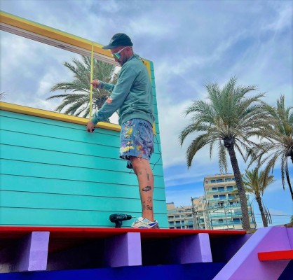 Antonyo Marest inicia el montaje de los puestos de salvamento en la playa de San Juan